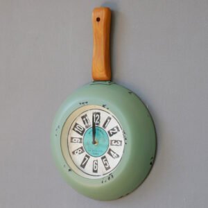 Personalized Pan Wall Clock Kitchen Silent