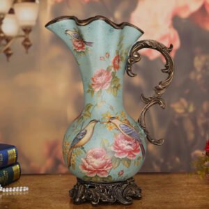 American Retro Ceramic Vase Living Room Flower Arrangement And Flowerpot